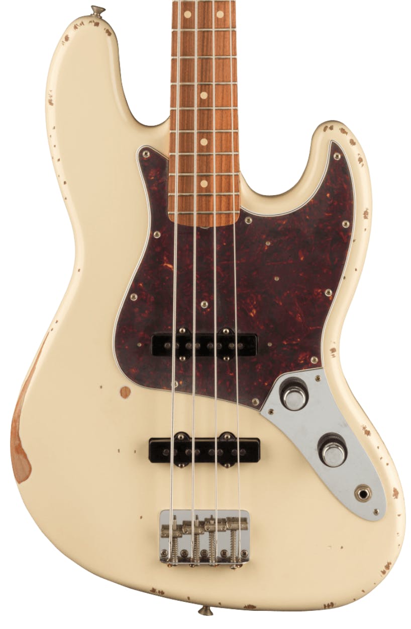 Fender 60th Anniversary Road Worn '60s Jazz Bass in Olympic White